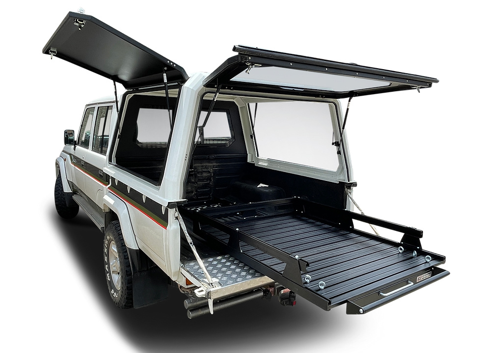Toyota Land Cruiser DC Loadslider With Perimeter Rail
