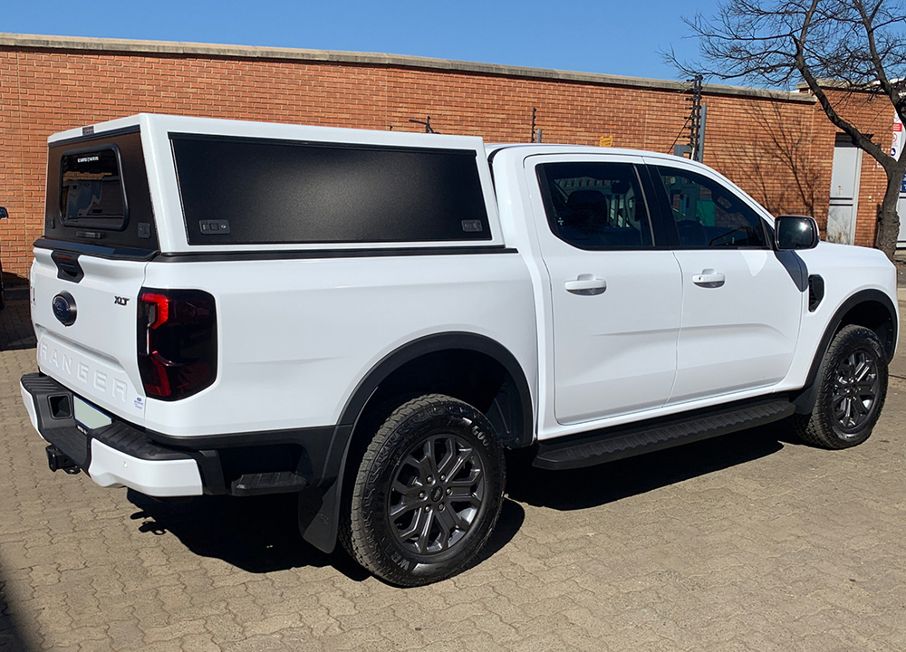 Mid Range 2023 Ford Ranger Gen 7 Double Cab Hardtop Canopy - GZ Aluminium Canopies